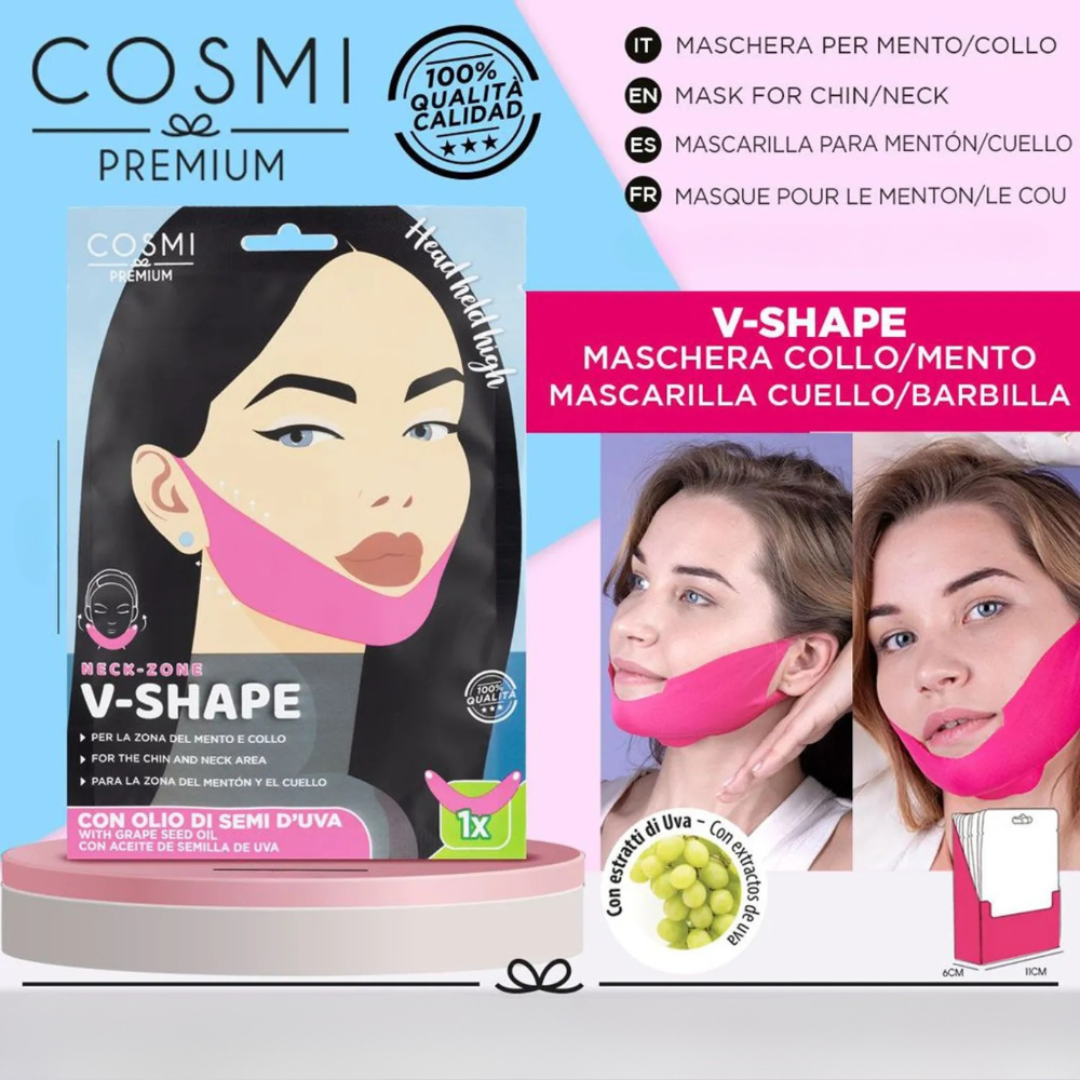 V-Shape Lifting effect Mask για Σύσφιξη & Ανόρθωση με Εκχύλισμα Σταφυλιού - Image 4
