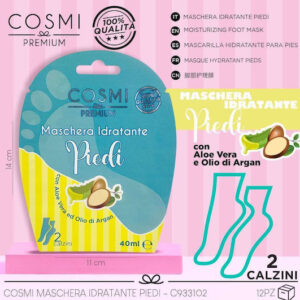 COSMI Aloe Vera&Olio di Argan – Ενυδατική Μάσκα Ποδιών σε Κάλτσα