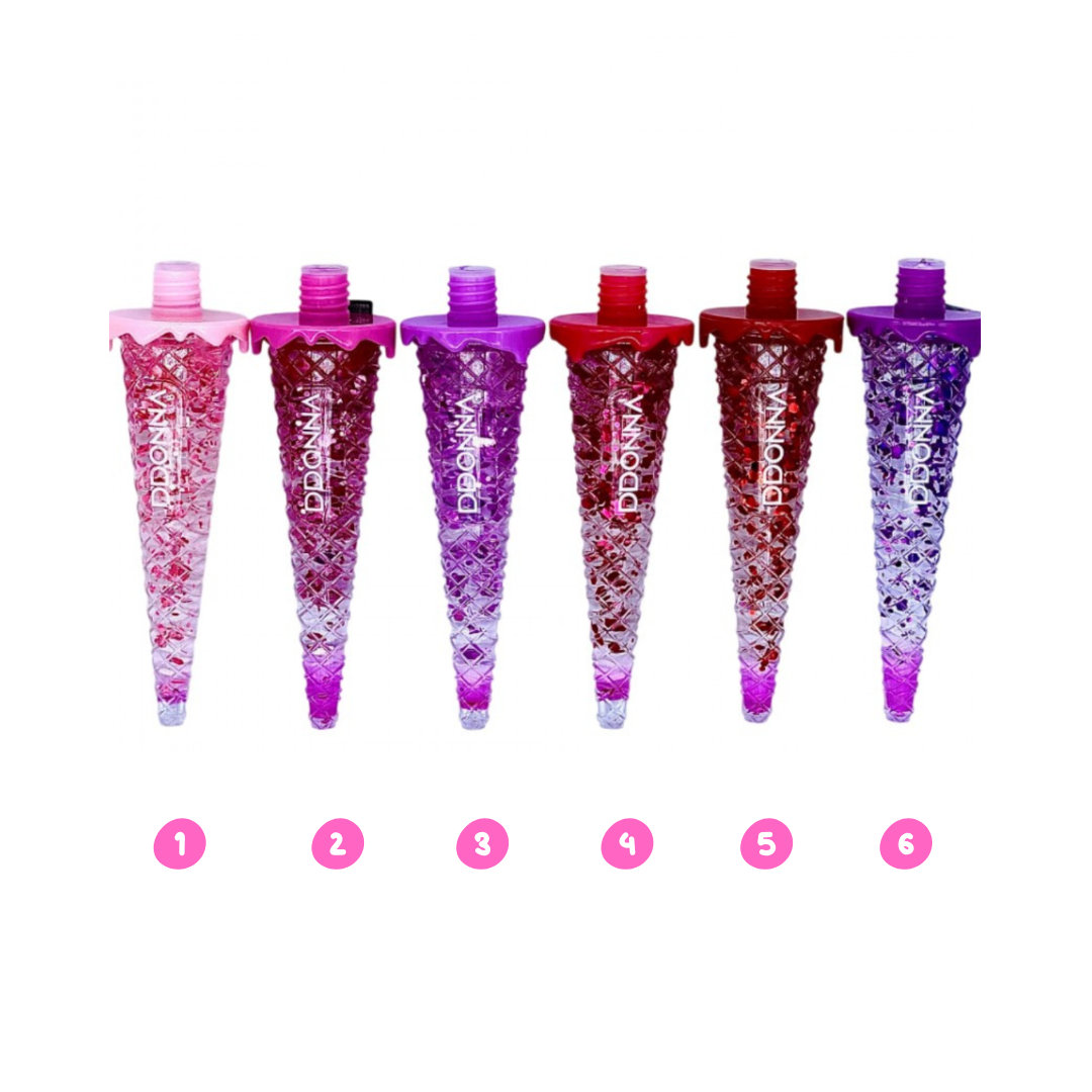 ICE CREAM LIP GLOSS D'DONNA Gloss που Αλλάζει Χρώμα με pH - Image 4