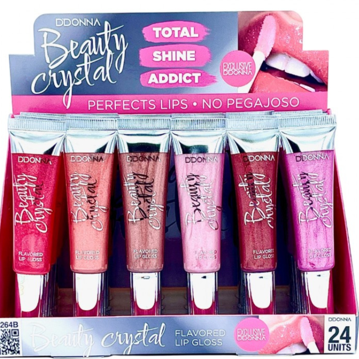 lip gloss beauty crystal b συσκευασία προβολής ddonna
