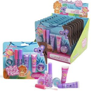Martinelia My Best Friends παιδικό lip gloss set σε συσκευασία display