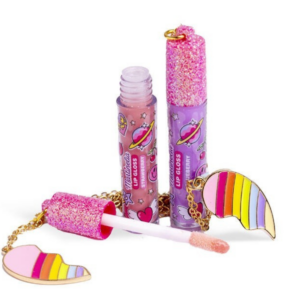 Σετ 2 lip gloss και 2 μπρελόκ Super Girl Martinelia παιδικό σετ δώρου