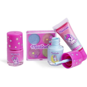 Παιδικό σετ μακιγιάζ Martinelia Little Unicorn με βερνίκια, σκιές και lip gloss