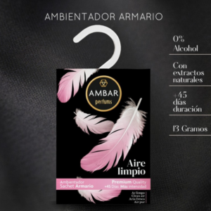 Premium αρωματικό ντουλάπας Aire Limpio με φυσικά εκχυλίσματα