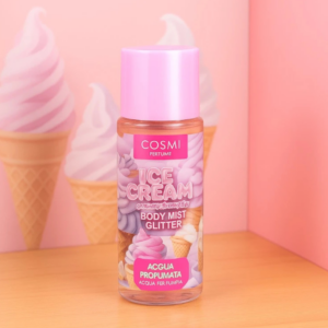 Body mist glitter marshmallow με shimmer σε διάφανο μπουκάλι