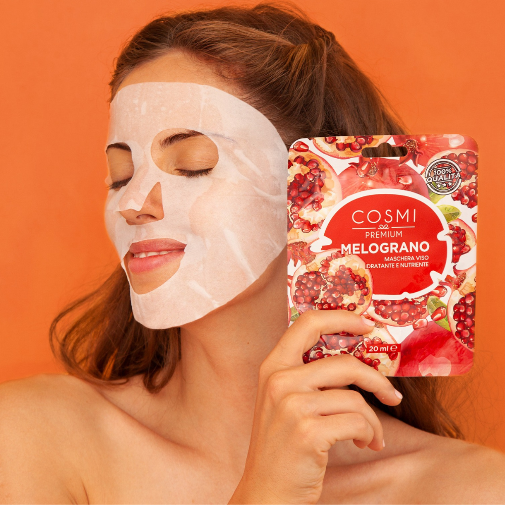 Ενυδατική μάσκα προσώπου ρόδι