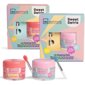 Lip sleeping mask IDC Institute Sweet Swirls για βαθιά ενυδάτωση χειλιών