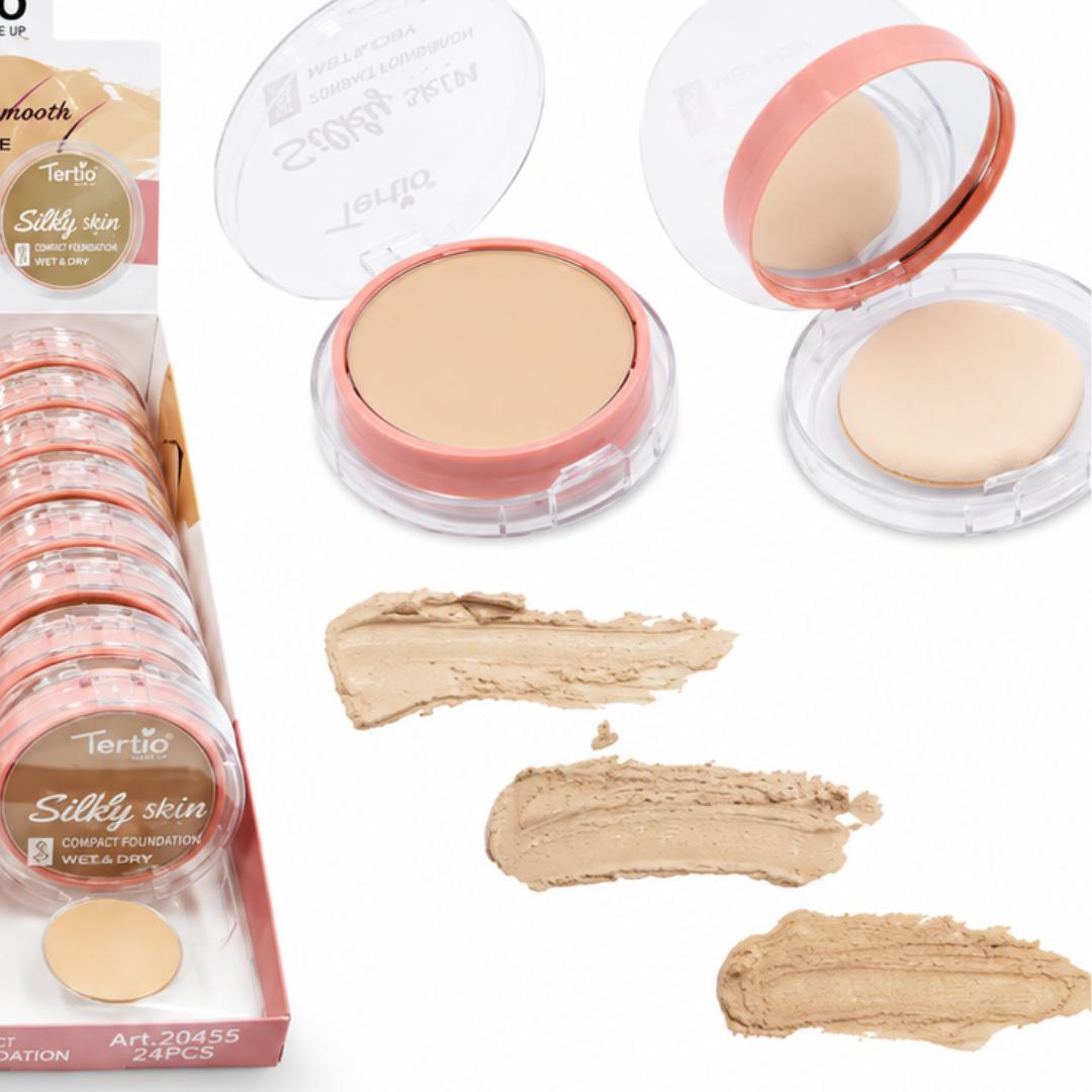 Silky Skin Cream To Powder Foundation 2 in1 by Tertio - Image 4