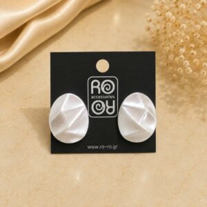 RO Accessories Σκουλαρίκια Geometric Silver