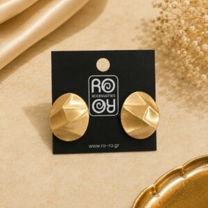 RO Accessories Σκουλαρίκια Geometric Gold