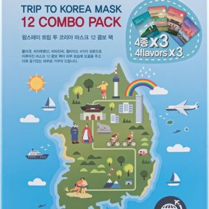 Farmstay Trip To Korea σετ 12 κορεάτικες μάσκες προσώπου